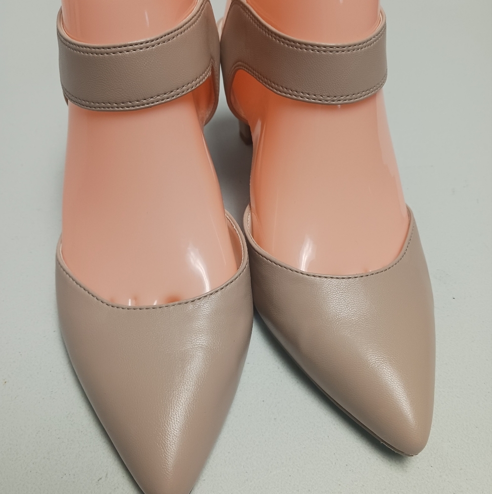ANNE KLEIN Katia womans nude color ankle straps high heels shoes Size 7.5M